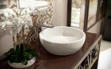 Texture Bowl Wht Round Ceramic Bathroom Vessel Sink web (1)